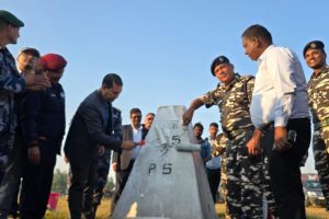 सुनसरीमा सीमा स्तम्भ मर्मत तथा रंगरोगनको कार्य सुरु !