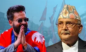 केपी शर्मा ओली र बालेन शाह झापा–५ मा आमनेसामने